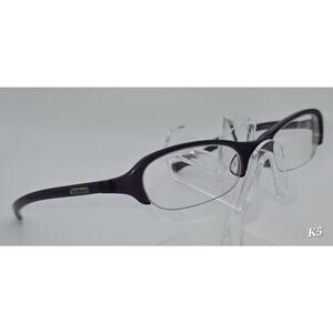 Cacharel Purple Oval Eyeglasses 50-18-125 Preowned Designer Frames